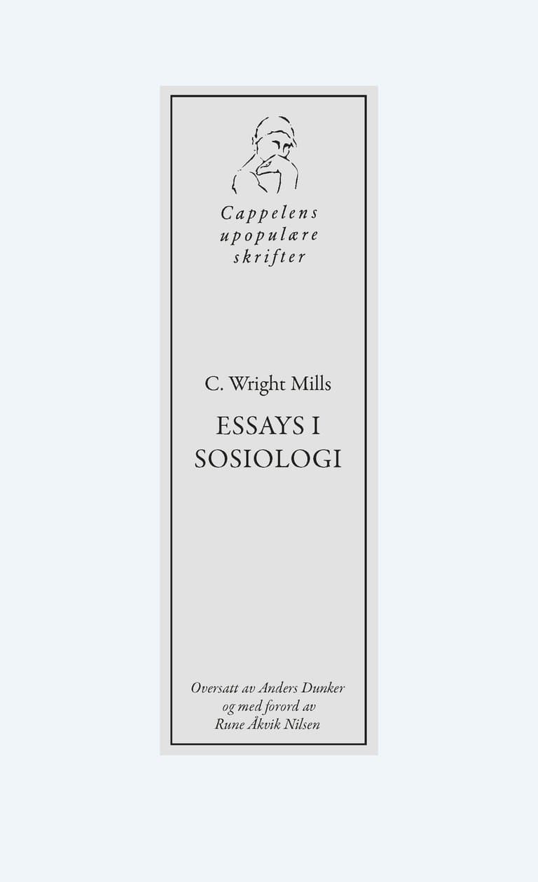 Omslag Essays i sosiologi av C. Wright Mills (Heftet)