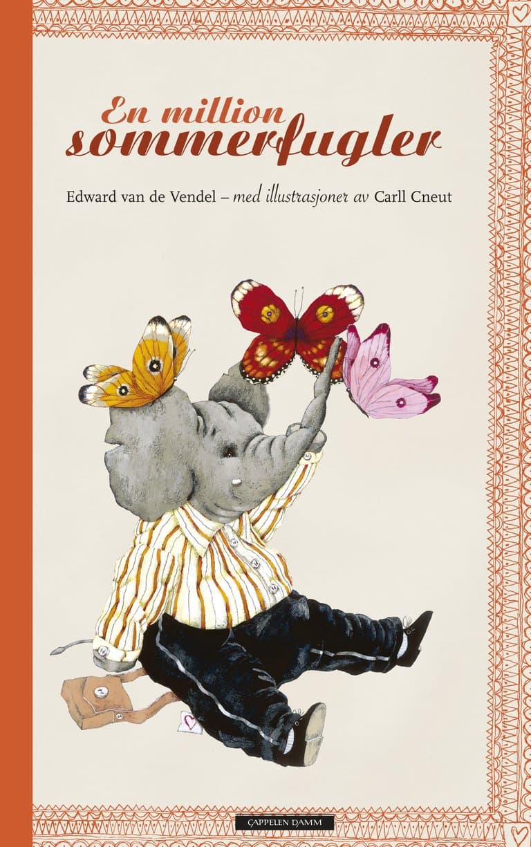 Omslag En million sommerfugler av Edward van de Vendel og Carll Cneut (Innbundet)