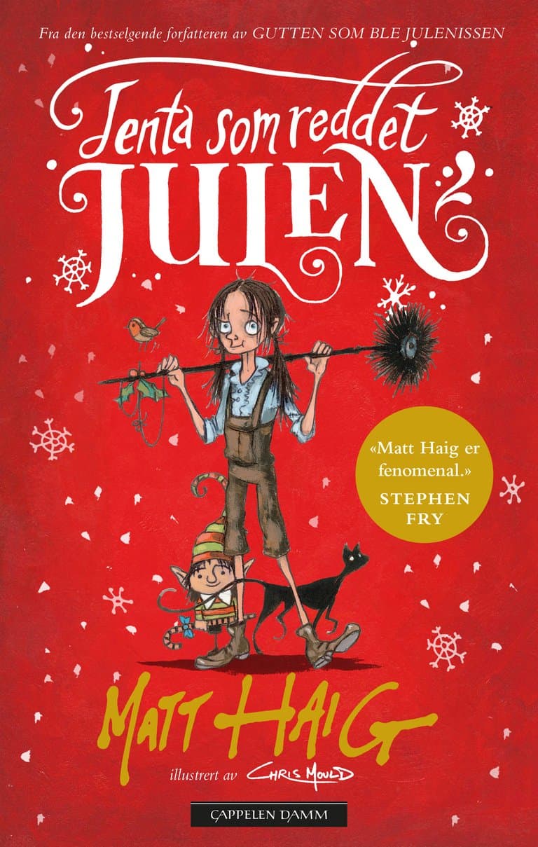 Omslag Jenta som reddet julen av Matt Haig (Innbundet)