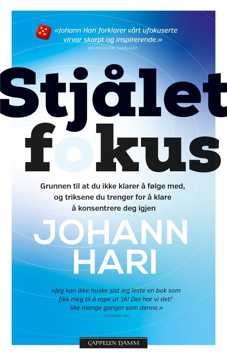 Omslag Stjålet fokus av Johann Hari (Heftet)