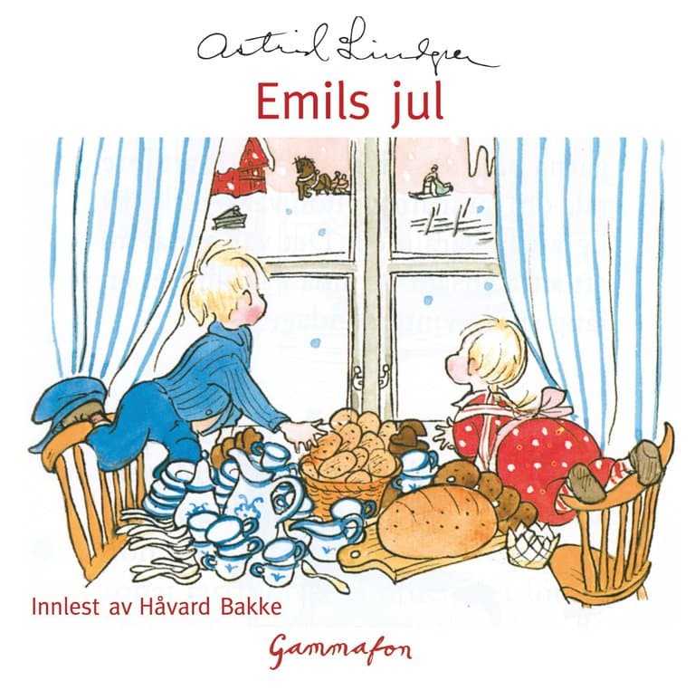 Omslag Emils jul av Astrid Lindgren (Lydbok)