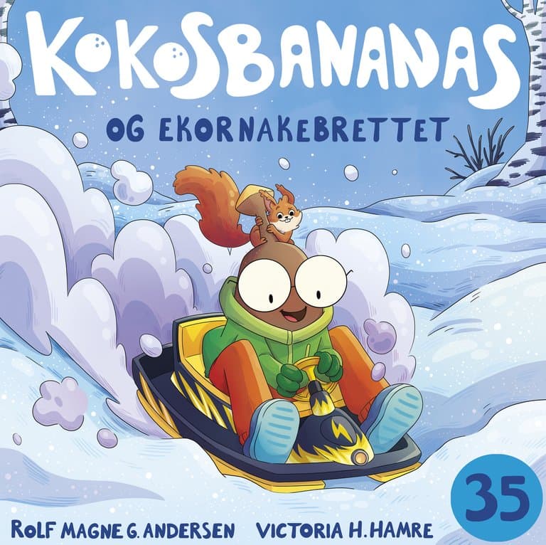 Omslag Kokosbananas og ekornakebrettet av Rolf Magne G. Andersen (Lydbok)