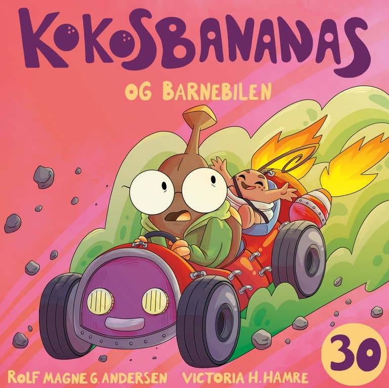 Omslag Kokosbananas og barnebilen av Rolf Magne G. Andersen (Lydbok)