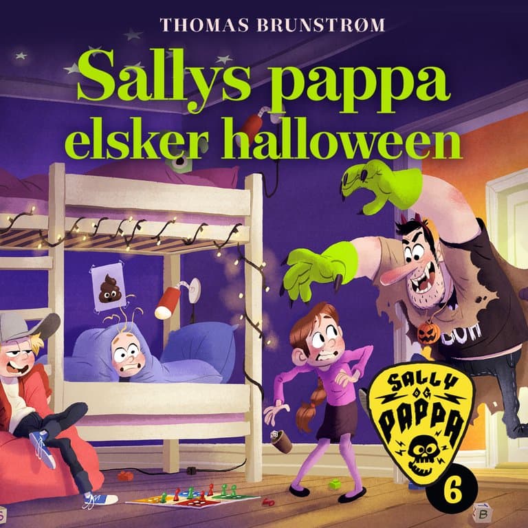 Omslag Sallys pappa elsker halloween av Thomas Brunstrøm (Lydbok)