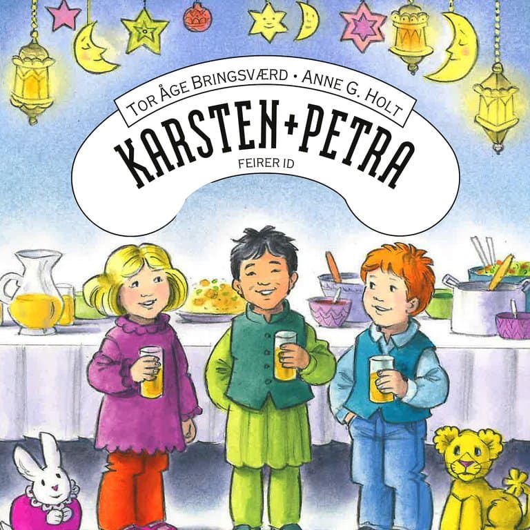 Omslag Karsten og Petra feirer id av Tor Åge Bringsværd (Lydbok)
