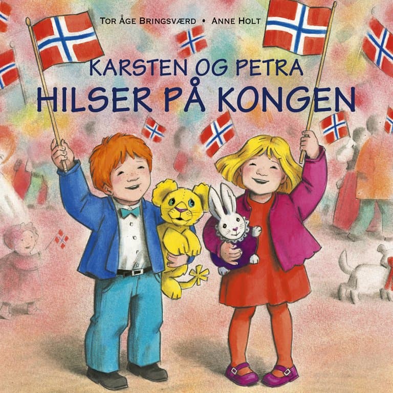 Omslag Karsten og Petra hilser på kongen av Tor Åge Bringsværd (Lydbok)