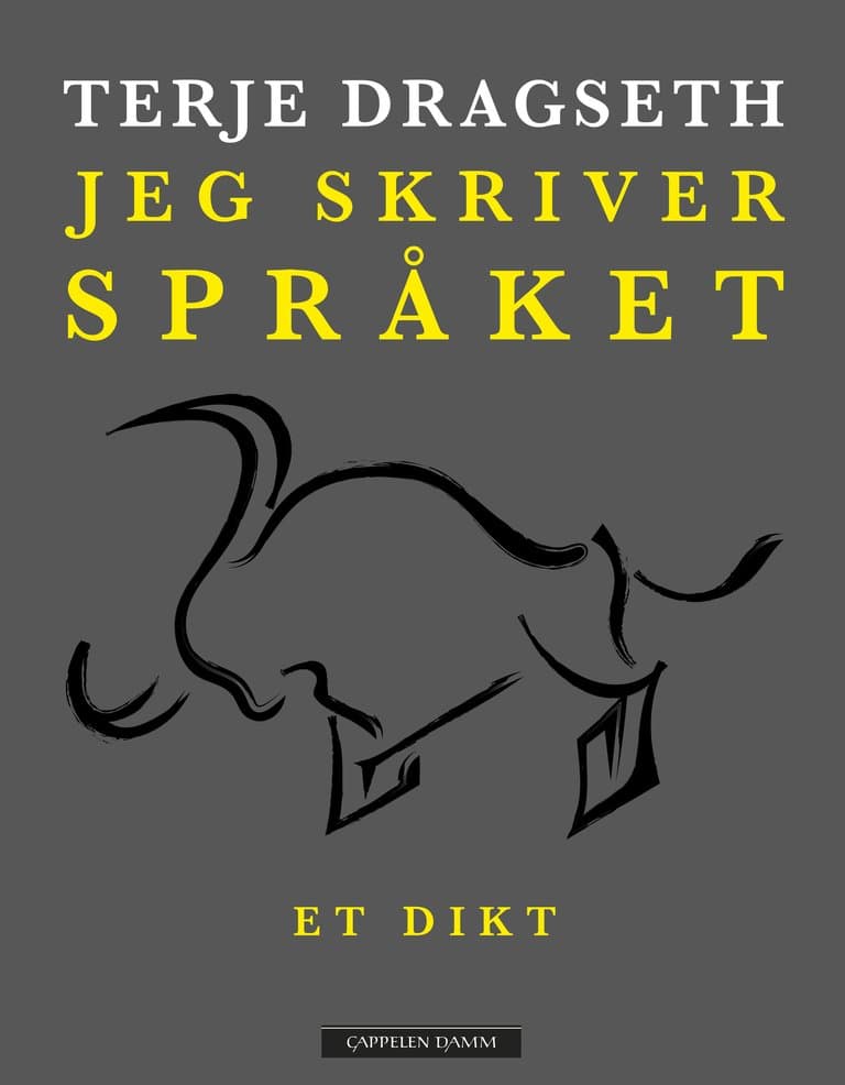 Omslag Jeg skriver språket av Terje Dragseth (Innbundet)