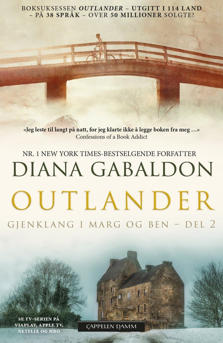 Omslag Gjenklang i marg og ben – del 2 av Diana Gabaldon (Heftet)