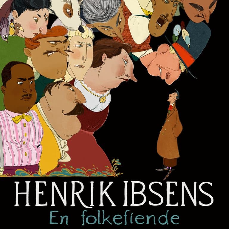 Omslag Henrik Ibsens En folkefiende av Kåre Conradi (Lydbok)