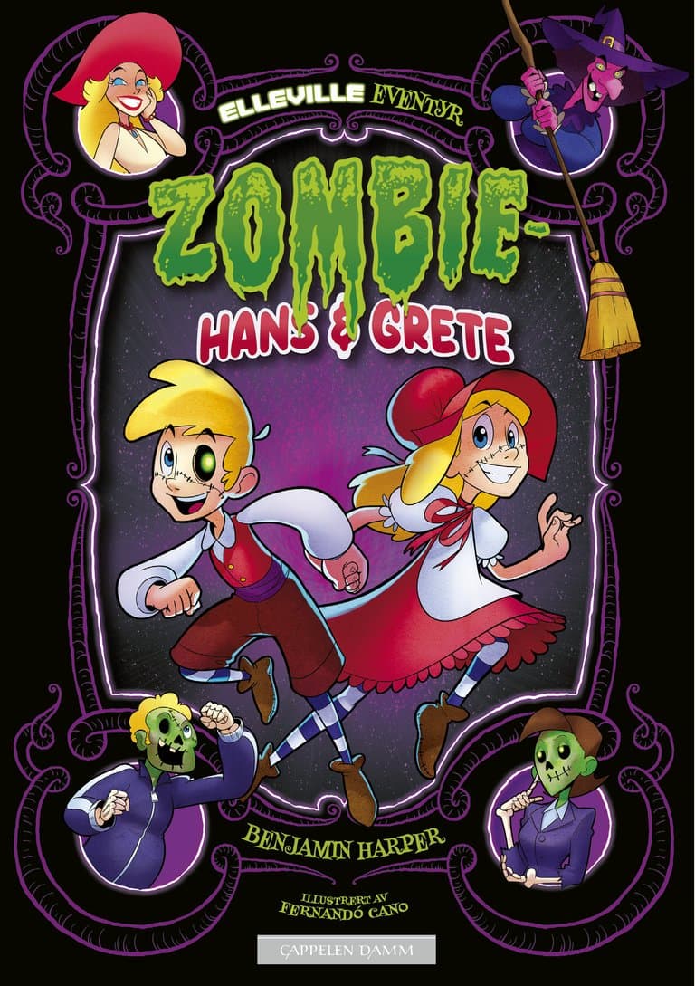 Omslag Elleville eventyr: Zombie-Hans & Grete av Benjamin Harper (Ebok)