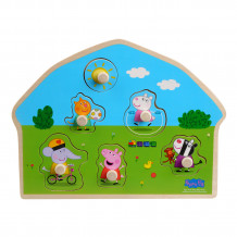 Peppa Gris trepuslespill, lekeplass