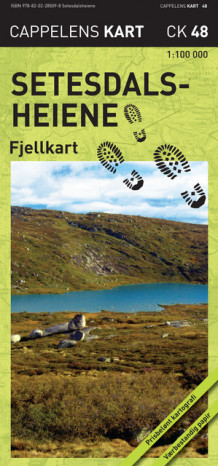 Setesdalsheiene fjellkart (CK 48) (Kart, falset)