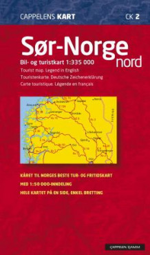 Sør-Norge nord (Kart, falset)