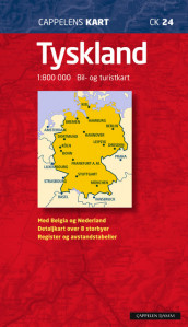 Tyskland (CK 24) av Kümmerly+Frey (Kart, falset)