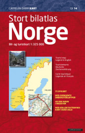 CK 14 Stort bilatlas Norge 2012 av Cappelen Damm kart (Spiral)