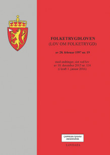 Folketrygdloven (lov om folketrygd) (Heftet)