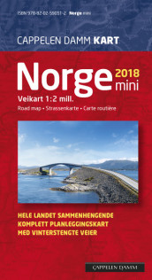 Norge mini brettet 2018 av Cappelen Damm kart (Kart, falset)