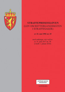 Straffeprosessloven (lov om rettergangsmåten i straffesaker) (Heftet)