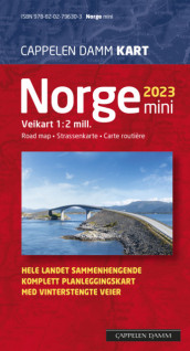 Norge mini brettet 2023 av Cappelen Damm kart (Kart, falset)