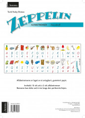 Zeppelin 1-4. Alfabetremser. Stavskrift. Farger. Norsk for barnetrinnet av Turid Fosby Elsness (Andre varer)