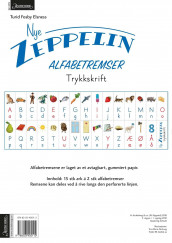 Nye Zeppelin 1. Alfabetremser. Trykkskrift. Norsk for barnetrinnet. 15 ark á 2 stk alfabetremser av Turid Fosby Elsness (Andre varer)