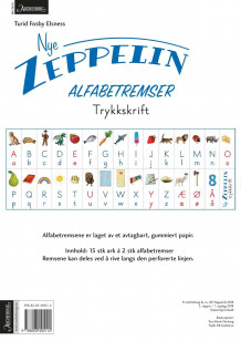 Nye Zeppelin 1. Alfabetremser. Trykkskrift. Norsk for barnetrinnet. 15 ark á 2 stk alfabetremser av Turid Fosby Elsness (Andre varer)