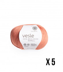 250 g Vesle-garn i terracotta (Pakke)